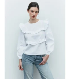 BLUSA RÚSTICA VOLANTES