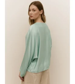 BLUSA SATINADA BOTONES