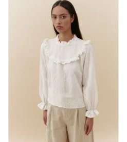 BLUSA VOLANTES TEXTURA