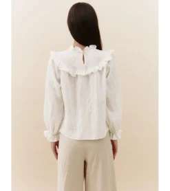 BLUSA VOLANTES TEXTURA