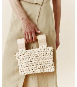 BOLSO DE MANO ASAS MADERA