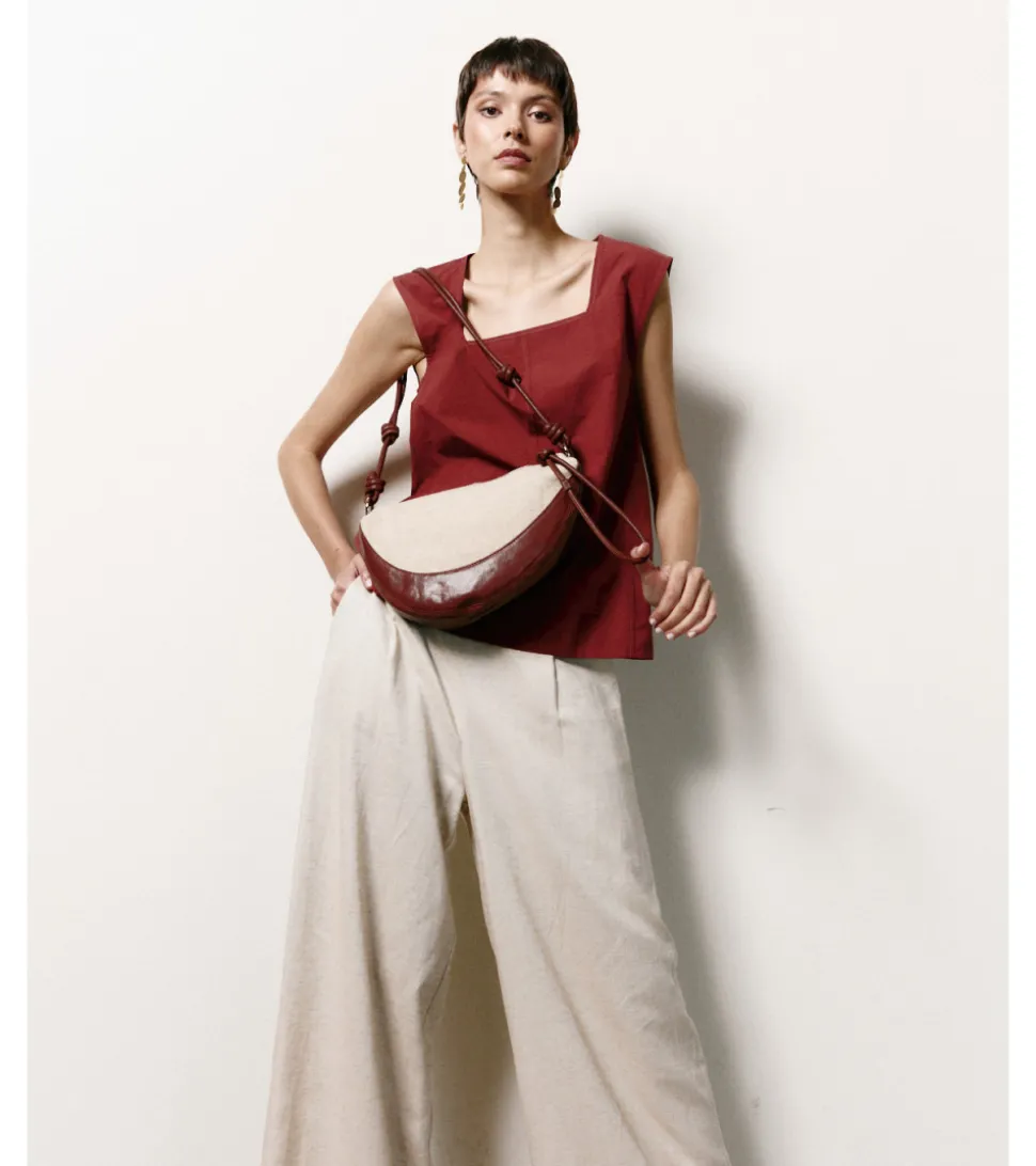 BOLSO MANO LINO PIEL