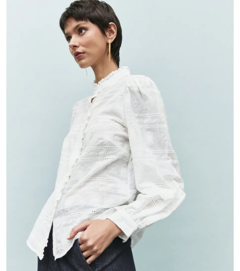 CAMISA BORDADO FLORES