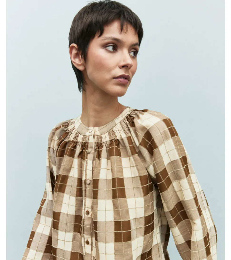 CAMISA CUADROS HOMBRERAS