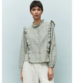 CAMISA CUADROS VOLANTES