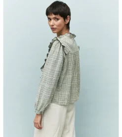 CAMISA CUADROS VOLANTES