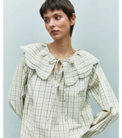 CAMISA CUELLO BOBO CUADROS