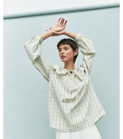 CAMISA CUELLO BOBO CUADROS