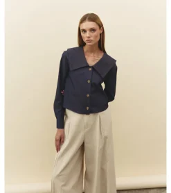 CAMISA DENIM CUELLO PICOS