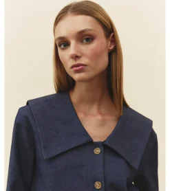 CAMISA DENIM CUELLO PICOS