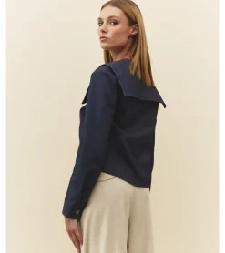 CAMISA DENIM CUELLO PICOS