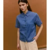 CAMISA DENIM MANGA CORTA