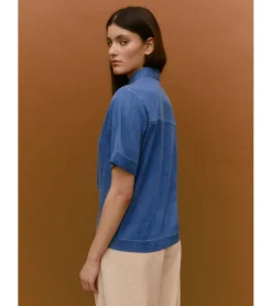 CAMISA DENIM MANGA CORTA