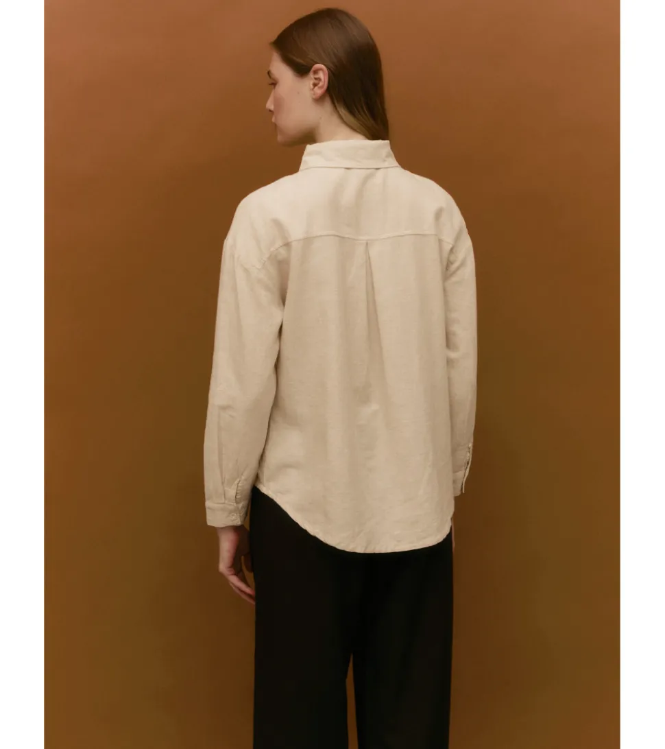 CAMISA LINO CON CREMALLERA