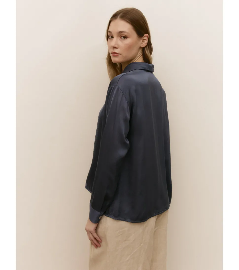 CAMISA SATINADA BOTONES