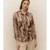 CAMISA SATINADA ESTAMPADA