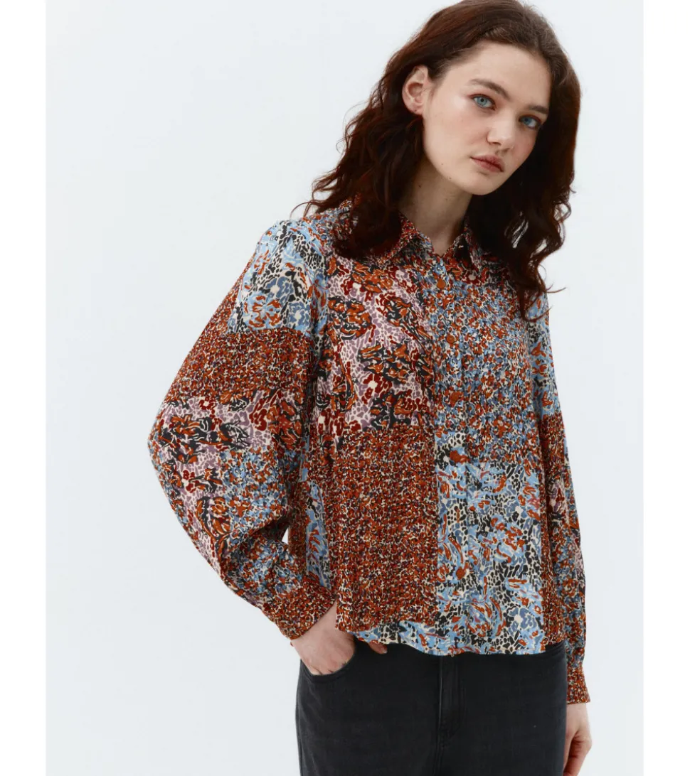 CAMISA SATINADA ESTAMPADA