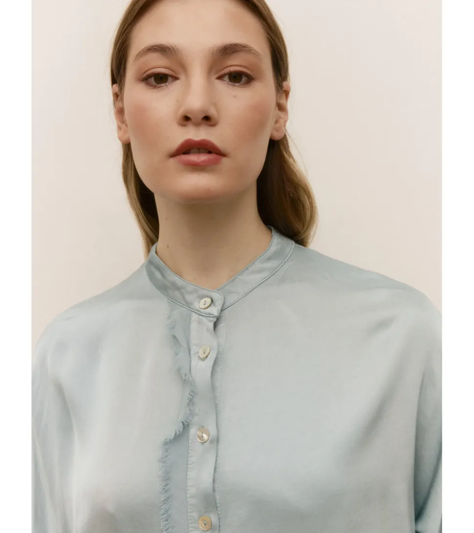 CAMISA SATÉN COMBINADA