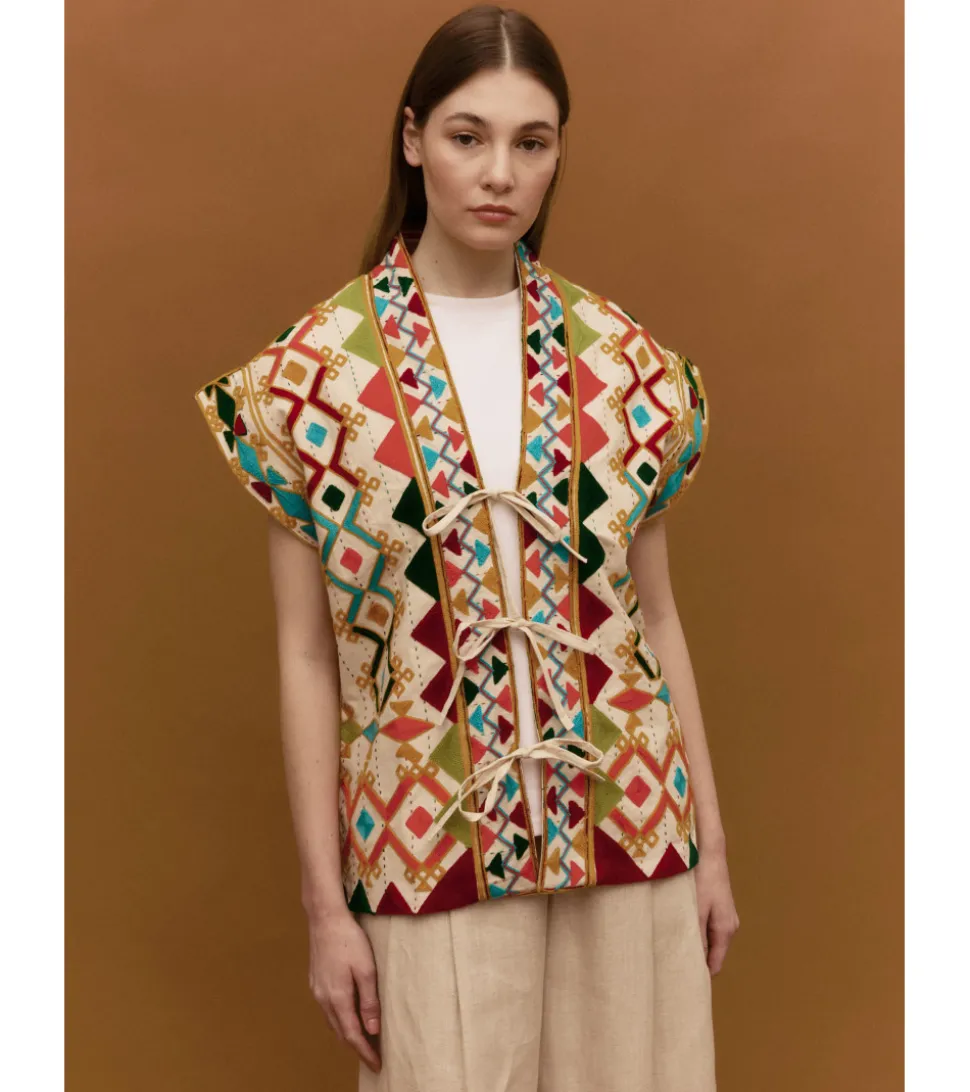 CHALECO BOHO MULTICOLOR