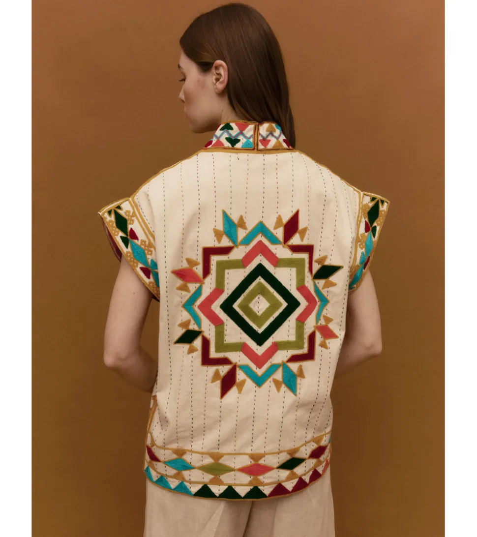 CHALECO BOHO MULTICOLOR