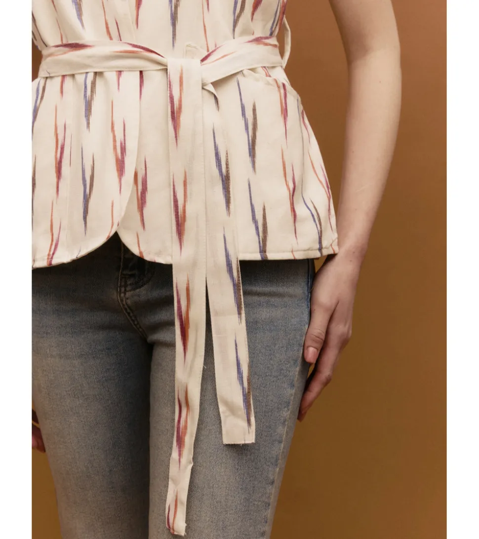 CHALECO ESTAMPADO BOLSILLOS