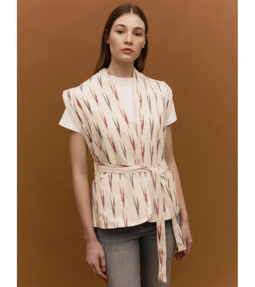 CHALECO ESTAMPADO BOLSILLOS