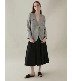 CHAQUETA ABIERTA LINO