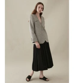 CHAQUETA ABIERTA LINO