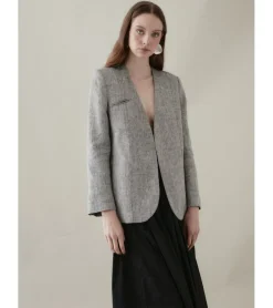 CHAQUETA ABIERTA LINO