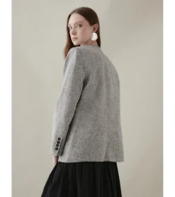 CHAQUETA ABIERTA LINO