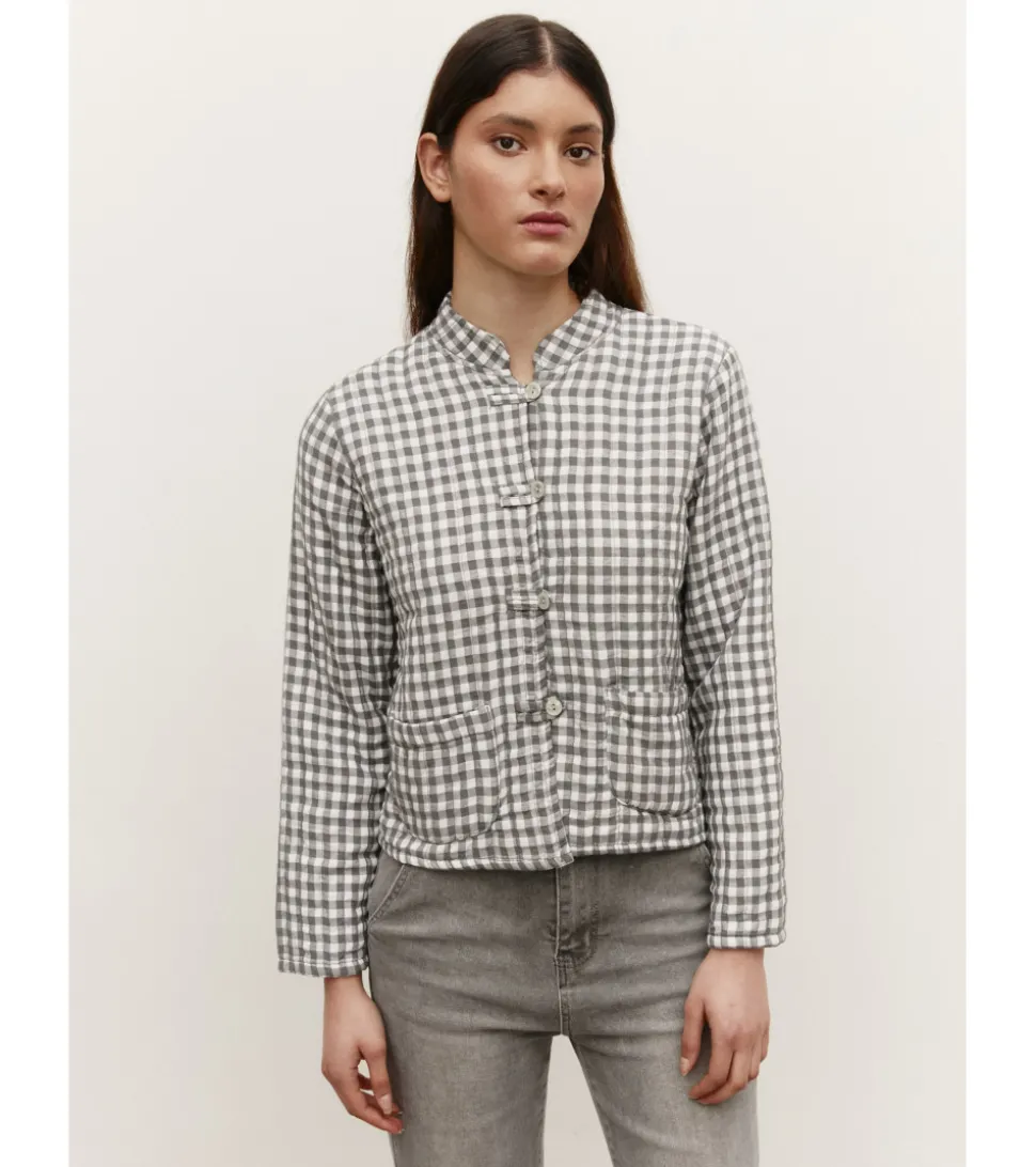 CHAQUETA ACOLCHADA VICHY