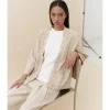 CHAQUETA BORDADA ABIERTA