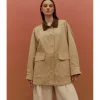 CHAQUETA COMBINADA ALGODÓN