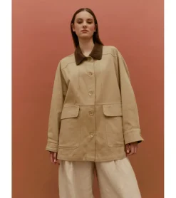 CHAQUETA COMBINADA ALGODÓN