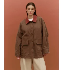 CHAQUETA COMBINADA ALGODÓN