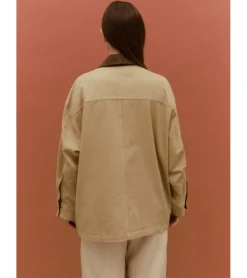 CHAQUETA COMBINADA ALGODÓN