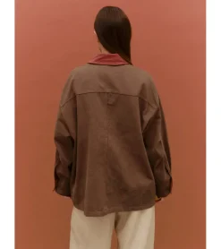 CHAQUETA COMBINADA ALGODÓN