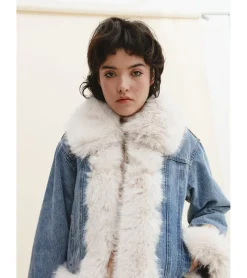 CHAQUETA DENIM PELO