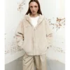 CHAQUETA EFECTO PELO CAPUCHA