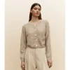 CHAQUETA JASPEADA BOTONES
