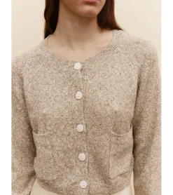 CHAQUETA JASPEADA BOTONES