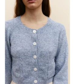 CHAQUETA JASPEADA BOTONES