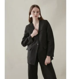 CHAQUETA LARGA LINO CONJUNTO