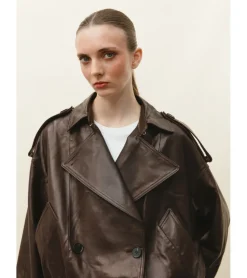 CHAQUETA PIEL SOLAPAS