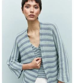 CHAQUETA PUNTO BICOLOR
