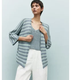 CHAQUETA PUNTO BICOLOR