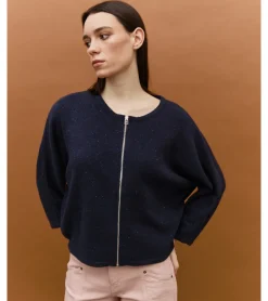 CHAQUETA PUNTO JASPEADA