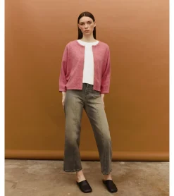 CHAQUETA PUNTO JASPEADA