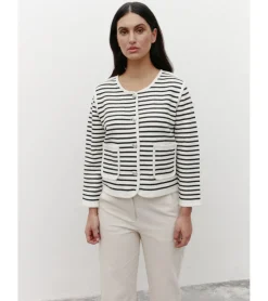 CHAQUETA PUNTO RAYAS