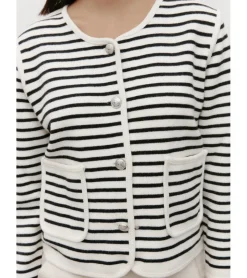 CHAQUETA PUNTO RAYAS